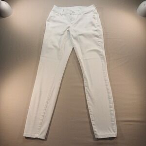 Maurices White Skinny Jeans Women's Size S-R Stretch Mid Rise Denim Pants